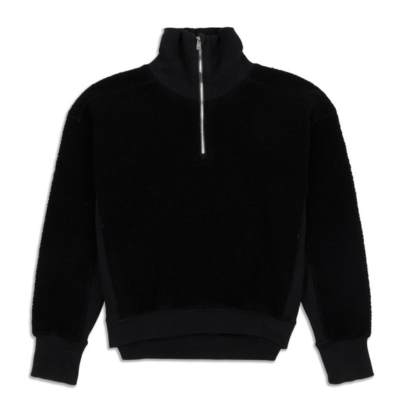 lululemon athletica Jackets & Blazers - EUC Lululemon Stand Out Sherpa Size 8 Black